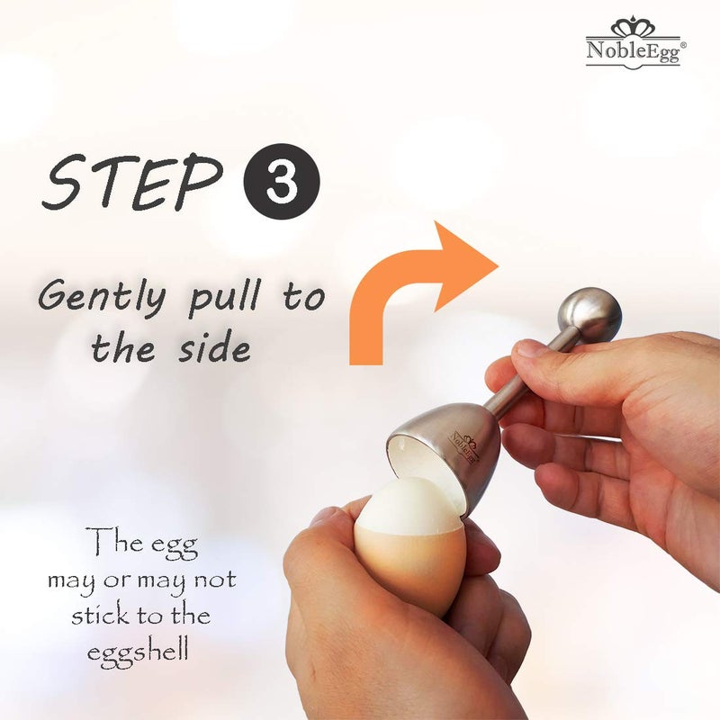 NobleEgg Egg Topper Opener Cracker Tool | Easily Cut and Remove the Top of Soft-Boiled Eggs - Image 3